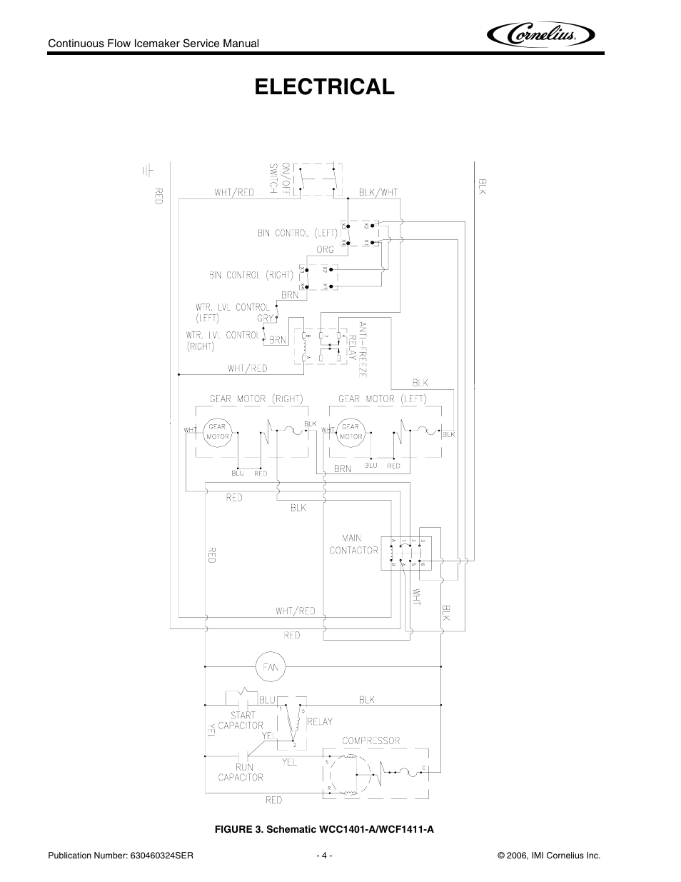 Electrical | Cornelius WCF1411-A User Manual | Page 8 / 22