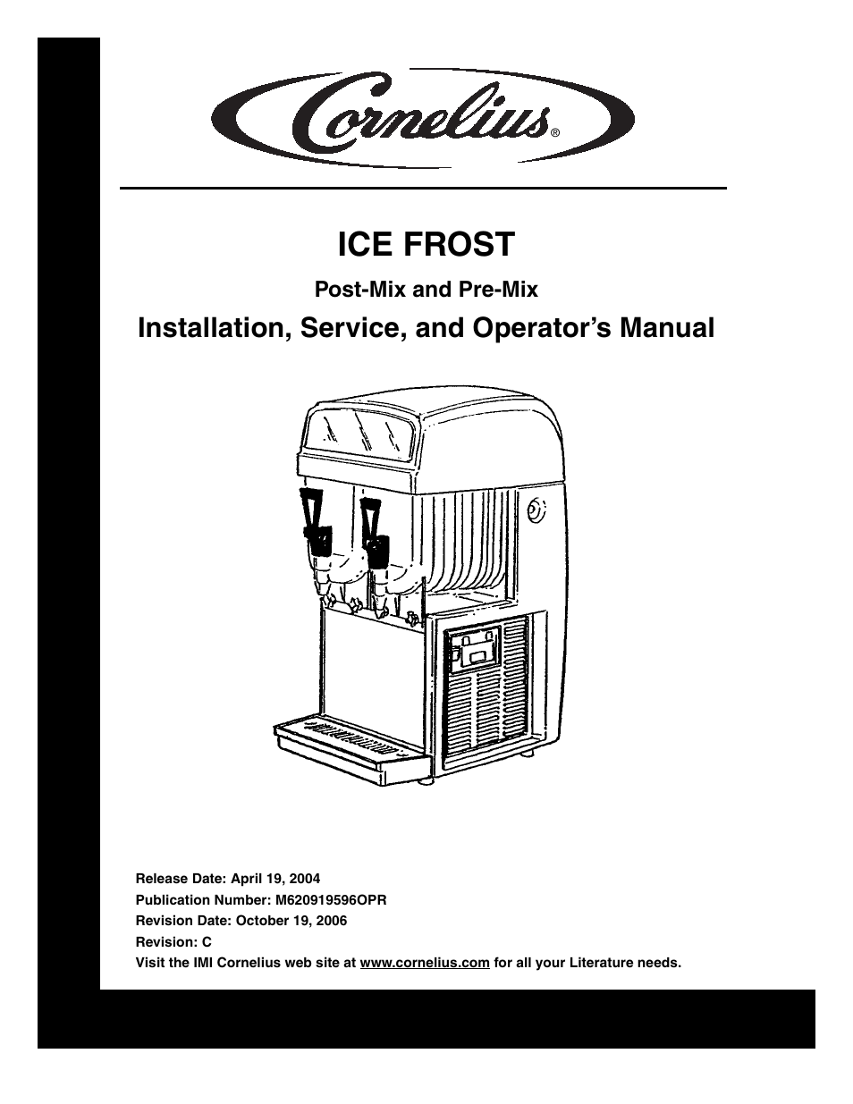 Cornelius ICE FROST User Manual | 32 pages
