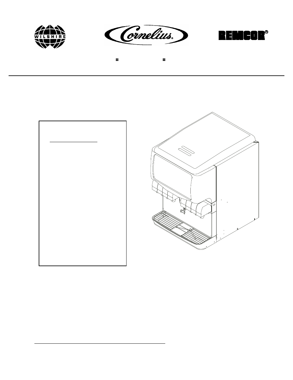 Cornelius Enduro 150 8 Valve User Manual | 18 pages