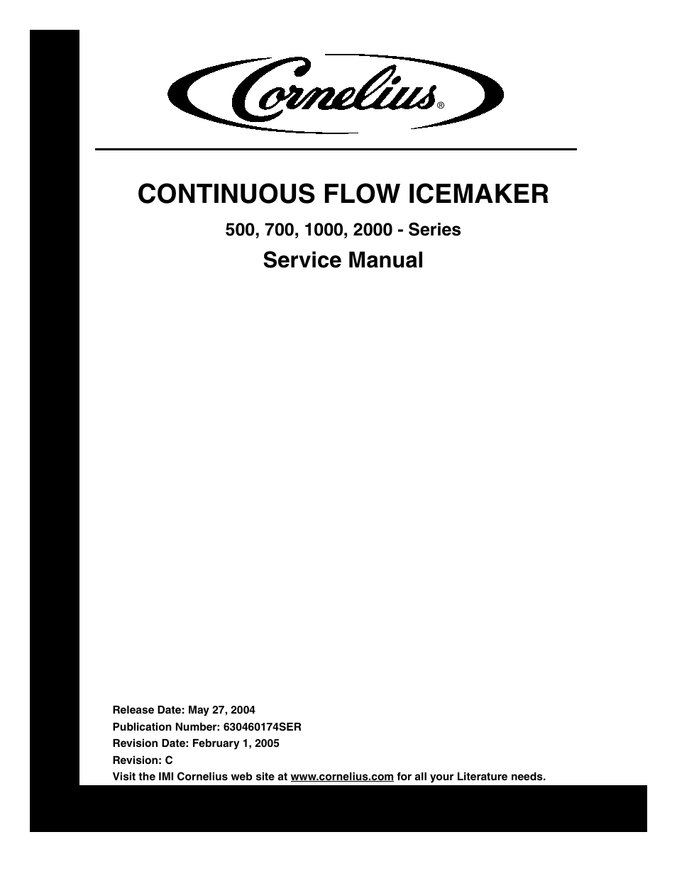 Cornelius 700 - Series User Manual | 26 pages