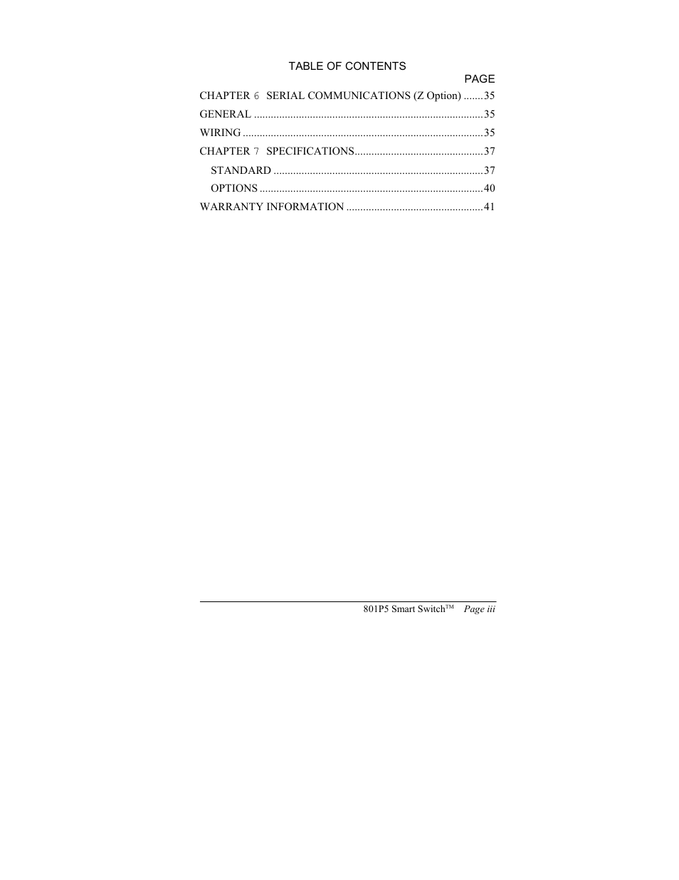 ITT SMART SWITCH 801P5 User Manual | Page 4 / 45
