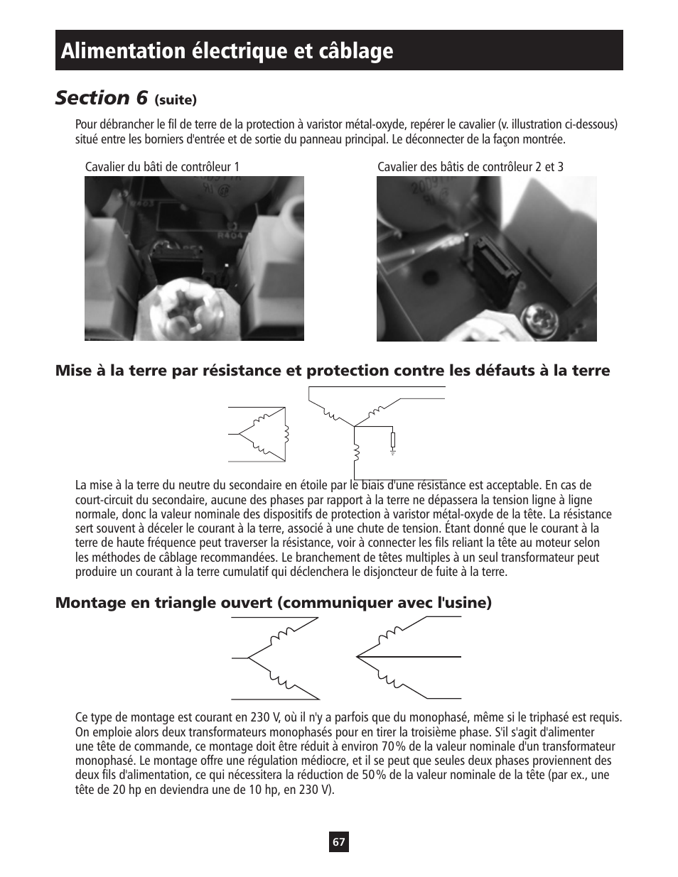 Alimentation électrique et câblage | ITT S-DRIVE IM213 User Manual | Page 67 / 84
