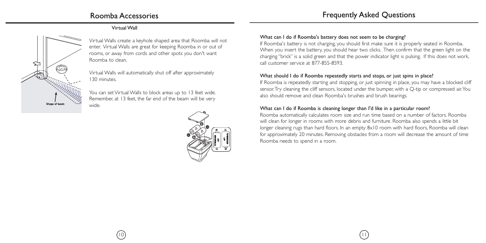 Roomba accessories, Frequently asked questions | iRobot 4110 User Manual | Page 7 / 8