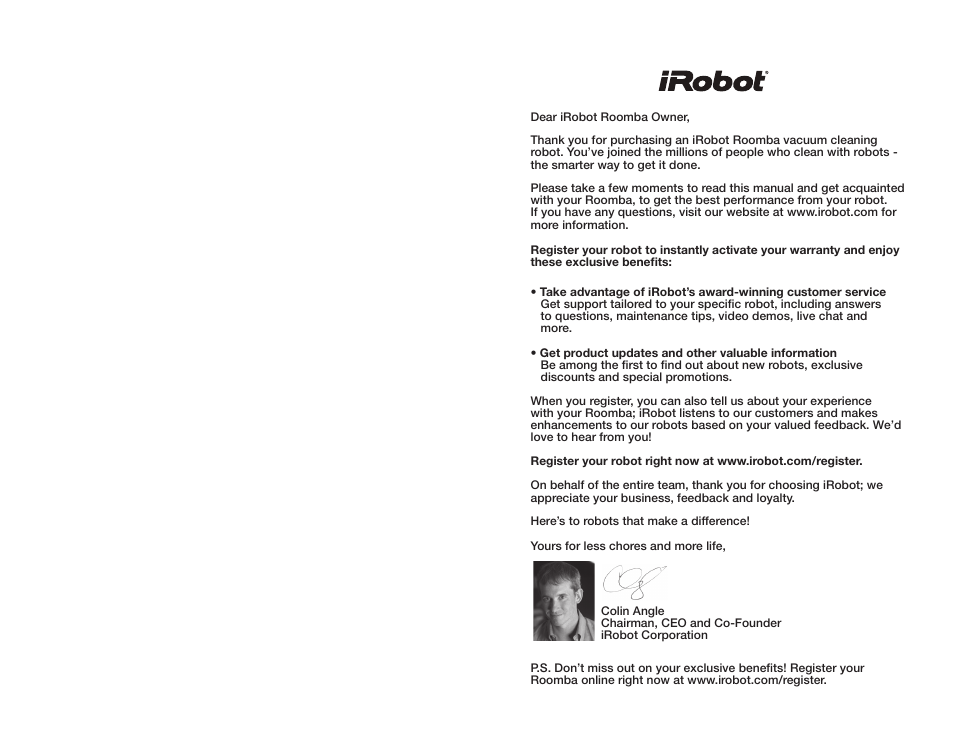 iRobot ROOMBA 500 User Manual | Page 2 / 19