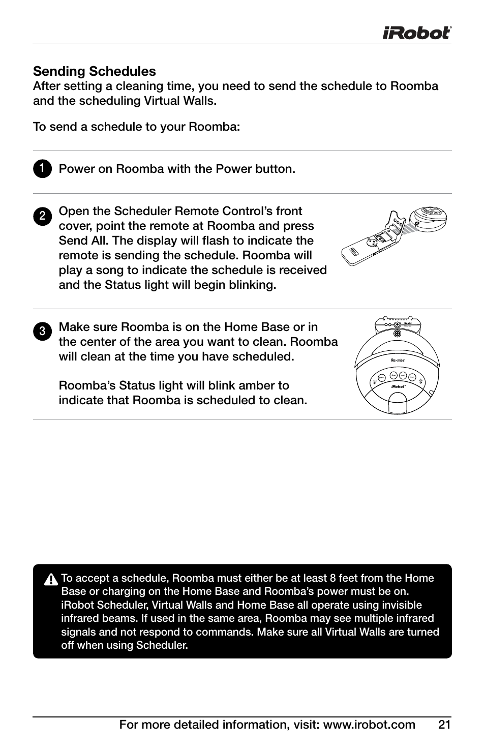 iRobot DISCOVERY 400 User Manual | Page 21 / 28