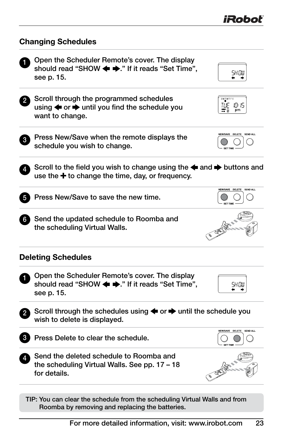 iRobot DISCOVERY 400 User Manual | Page 23 / 28