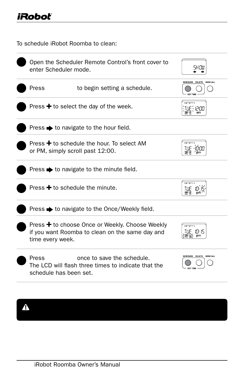 iRobot Roomba User Manual | Page 16 / 24