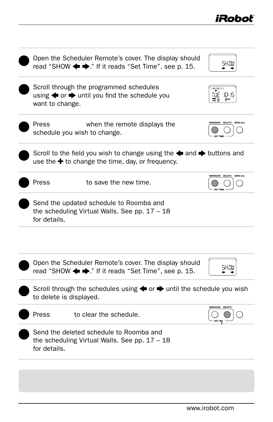 iRobot Roomba User Manual | Page 19 / 24