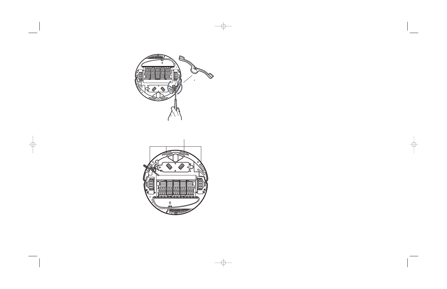 Reference information, Maintaining the edge-cleaning side brush, Keeping roomba’s sensors clean | iRobot Roomba Robotic FloorVac User Manual | Page 11 / 14