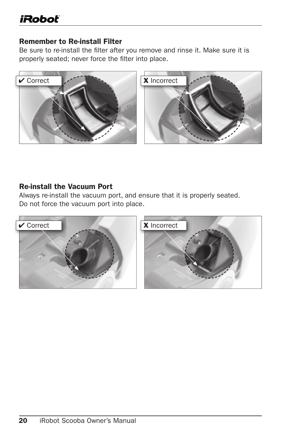 iRobot 5800 User Manual | Page 20 / 30