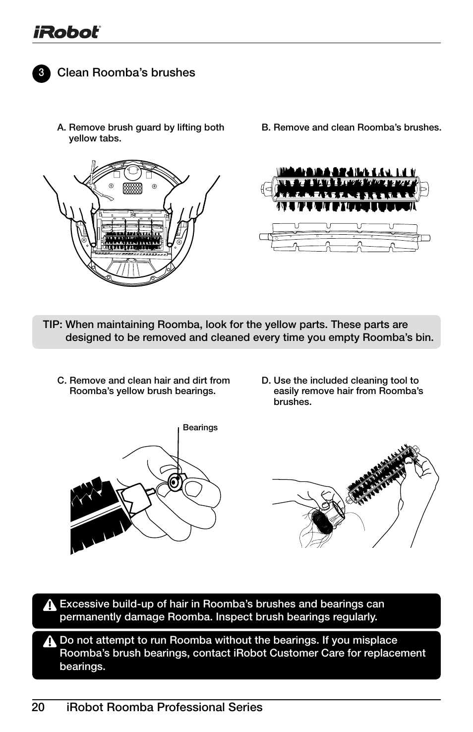 iRobot Roomba Professional Series User Manual | Page 20 / 27