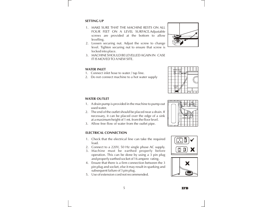 IFB Appliances SENORITA PLUS User Manual | Page 6 / 27