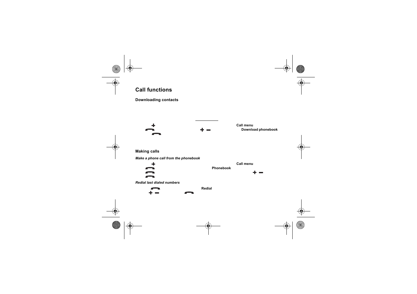 Call functions | Iqua UFO Portable Handsfree User User Manual | Page 10 / 18
