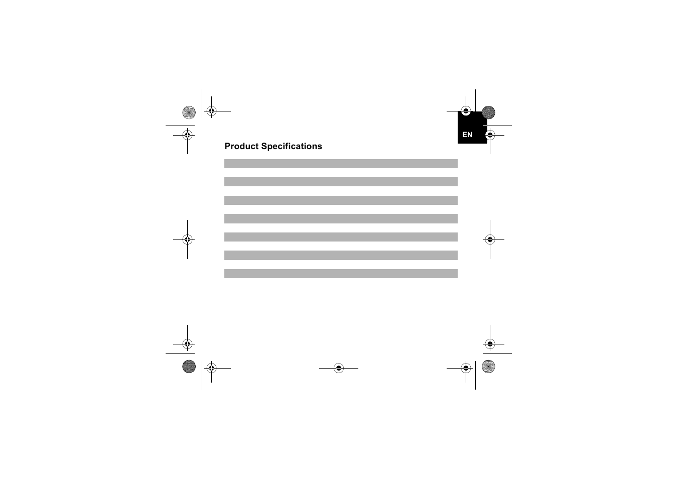 Product specifications | Iqua UFO Portable Handsfree User User Manual | Page 13 / 18