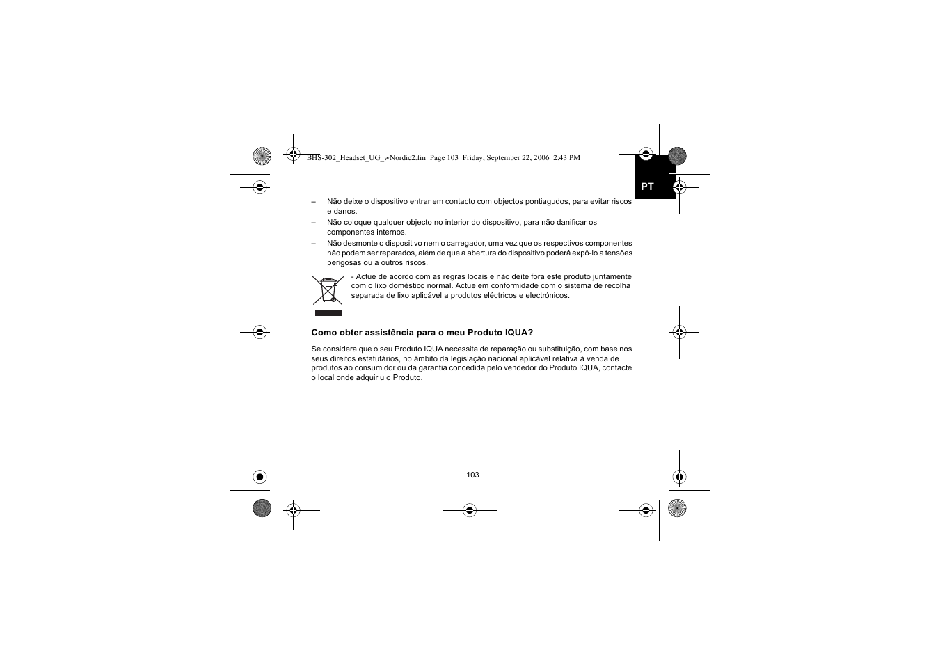 Iqua BHS-302 User Manual | Page 103 / 148