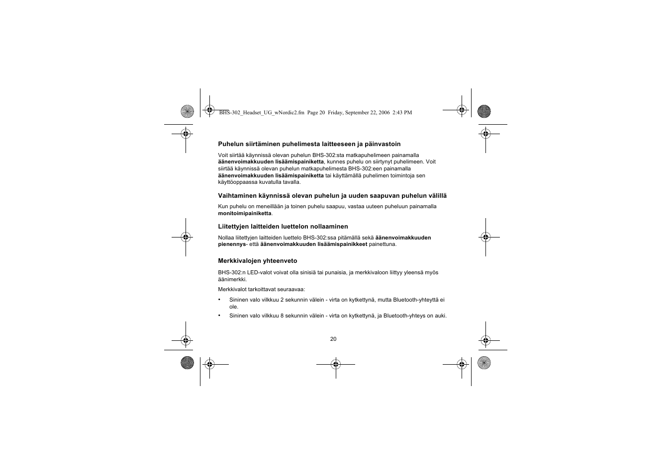 Iqua BHS-302 User Manual | Page 20 / 148