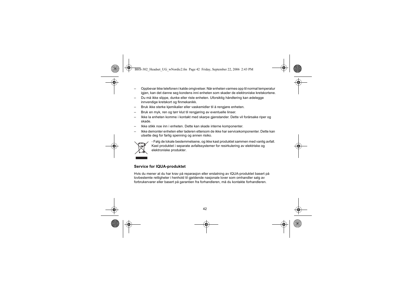 Iqua BHS-302 User Manual | Page 42 / 148