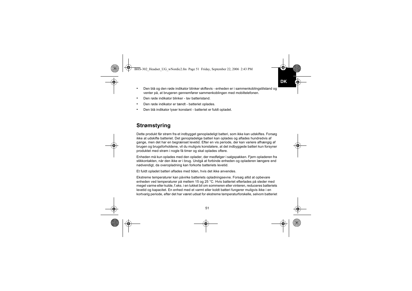 Strømstyring | Iqua BHS-302 User Manual | Page 51 / 148