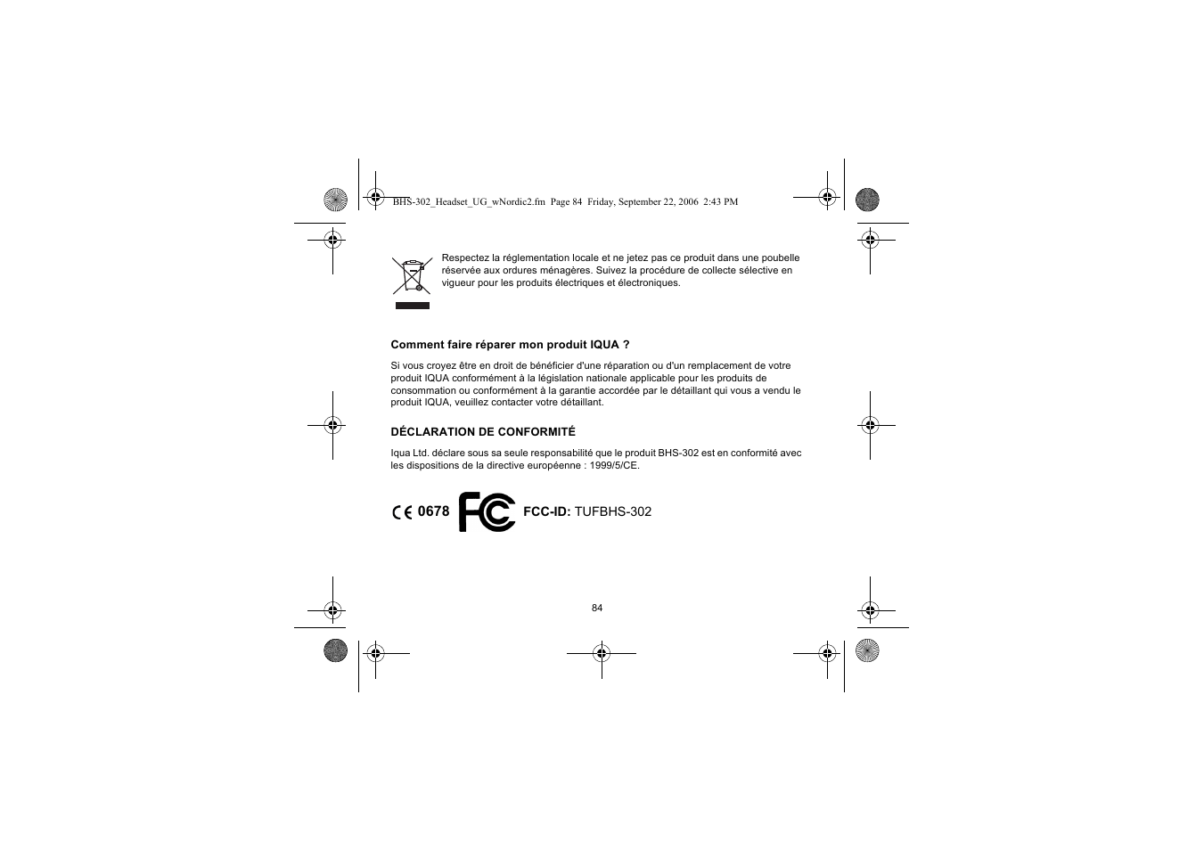 Iqua BHS-302 User Manual | Page 84 / 148