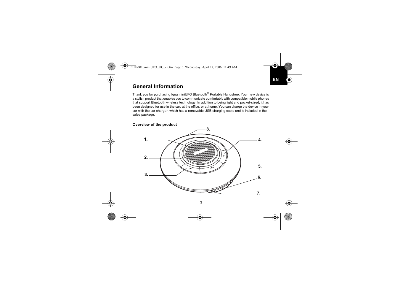 Iqua PHF-301 User Manual | Page 4 / 21