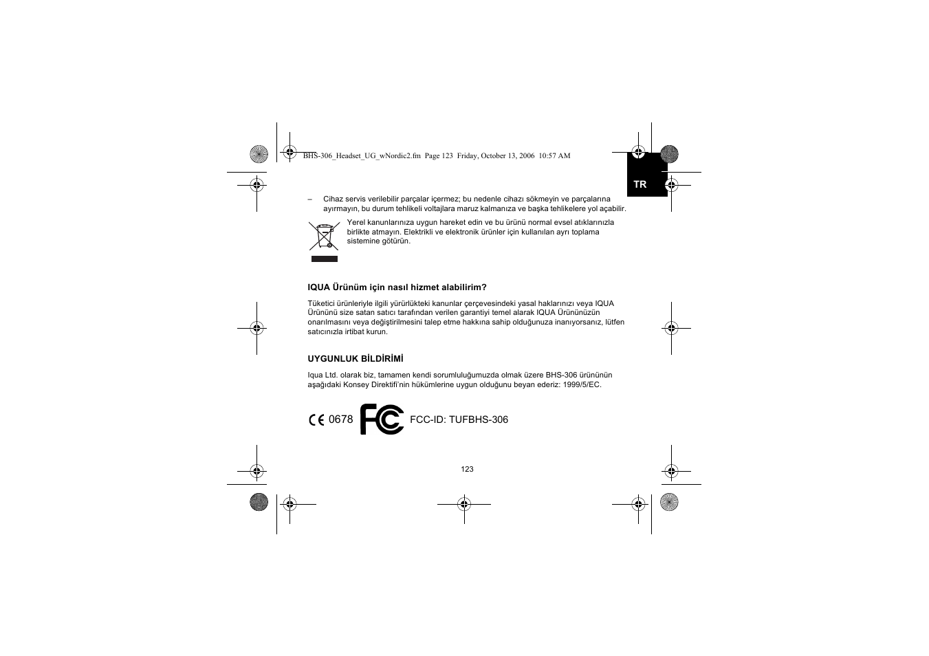 Iqua BHS-306 User Manual | Page 123 / 148