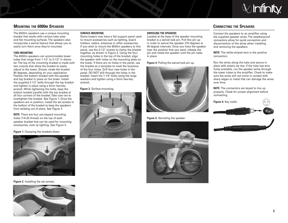 Infinity 6100M User Manual | Page 3 / 8