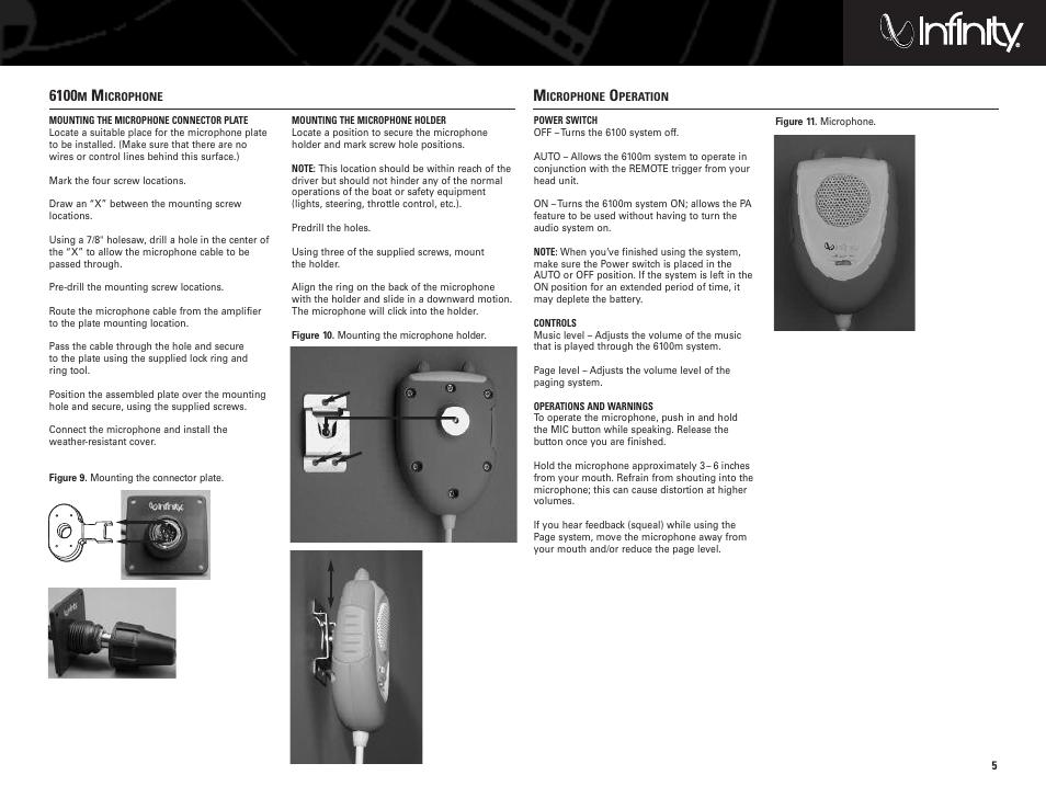 Infinity 6100M User Manual | Page 5 / 8