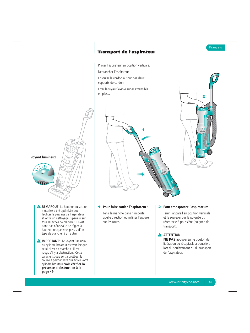 Infinity NV22Q User Manual | Page 45 / 56