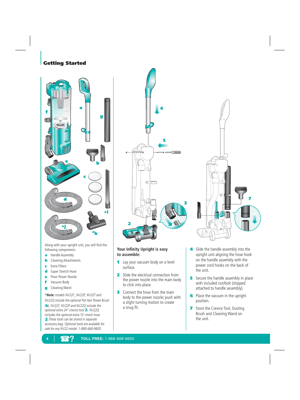 Infinity NV22Q User Manual | Page 6 / 56