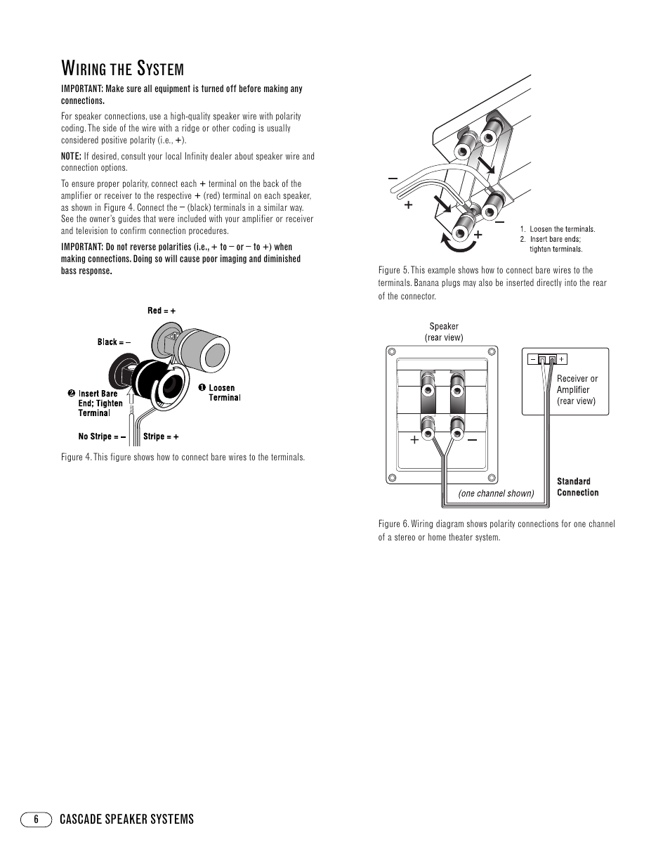 Iring the, Ystem | Infinity CascadeTM Three V User Manual | Page 6 / 8