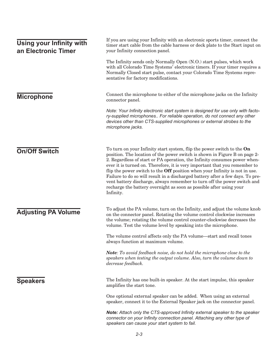 Infinity F849 User Manual | Page 11 / 20
