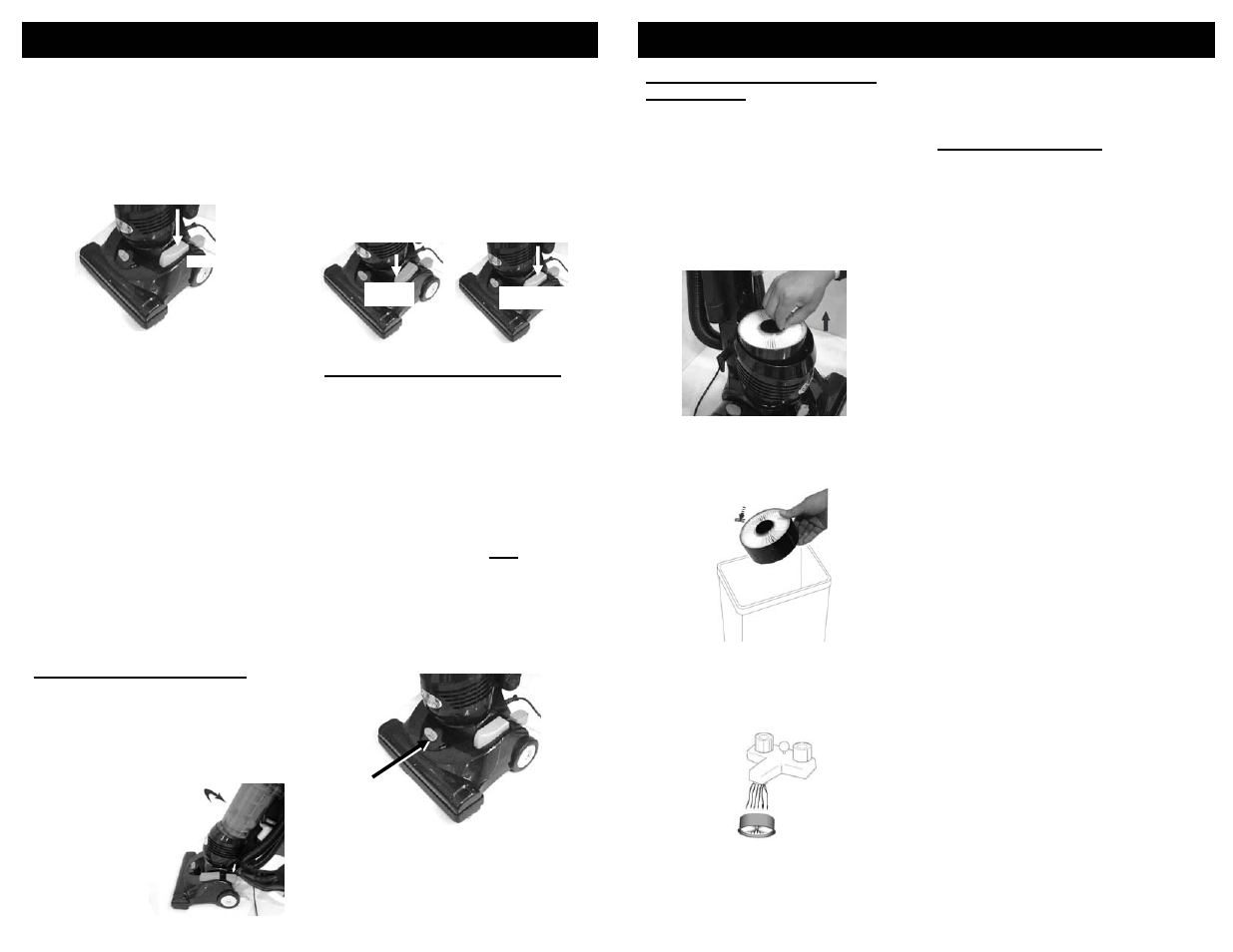 Operating instructions, Directives d’entretien | Infinity NV31N User Manual | Page 8 / 26