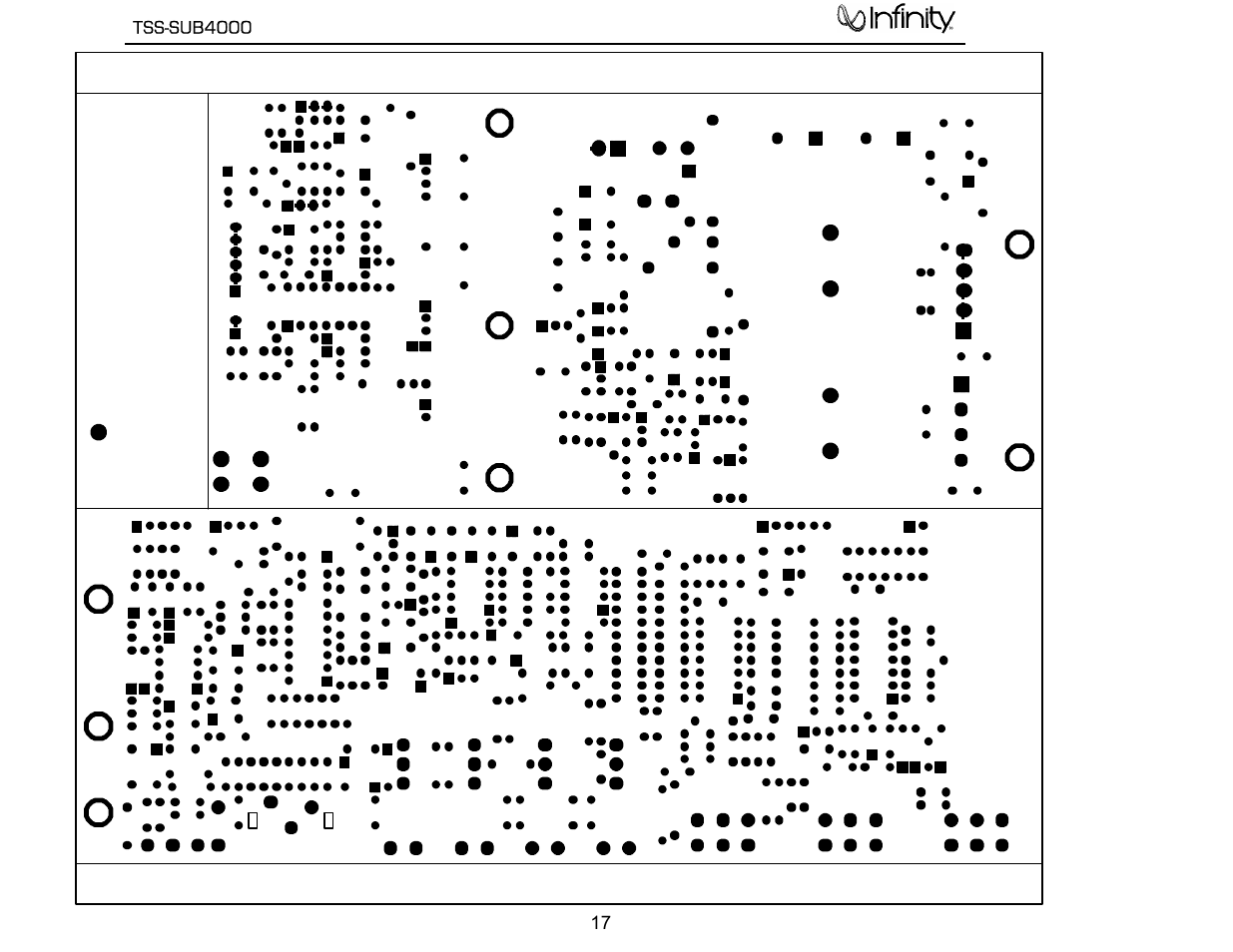 Pcb drawings | Infinity TSS-SUB4000 User Manual | Page 18 / 32
