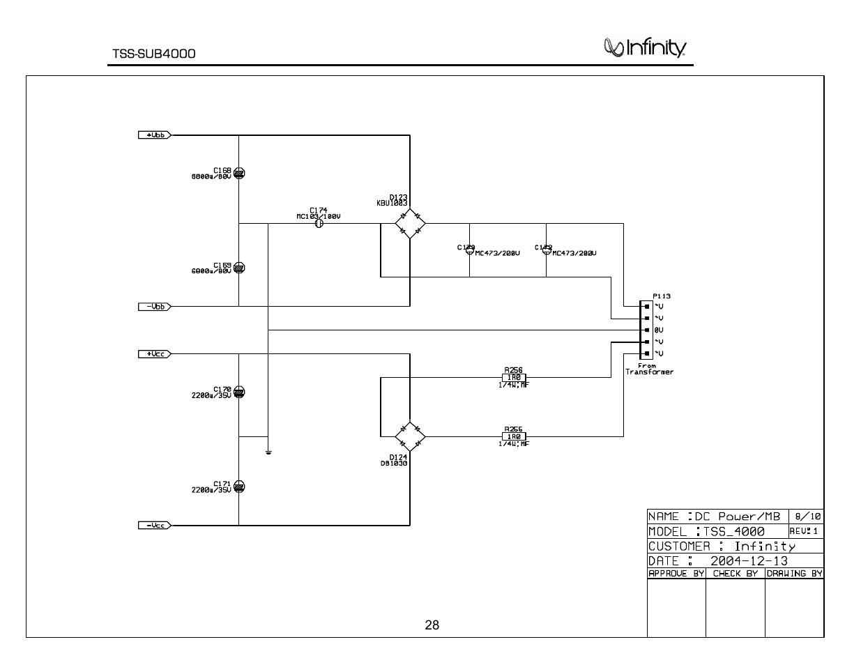 Infinity TSS-SUB4000 User Manual | Page 29 / 32