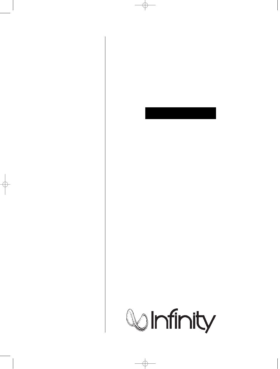 Infinity HPS-1.5 User Manual | 8 pages