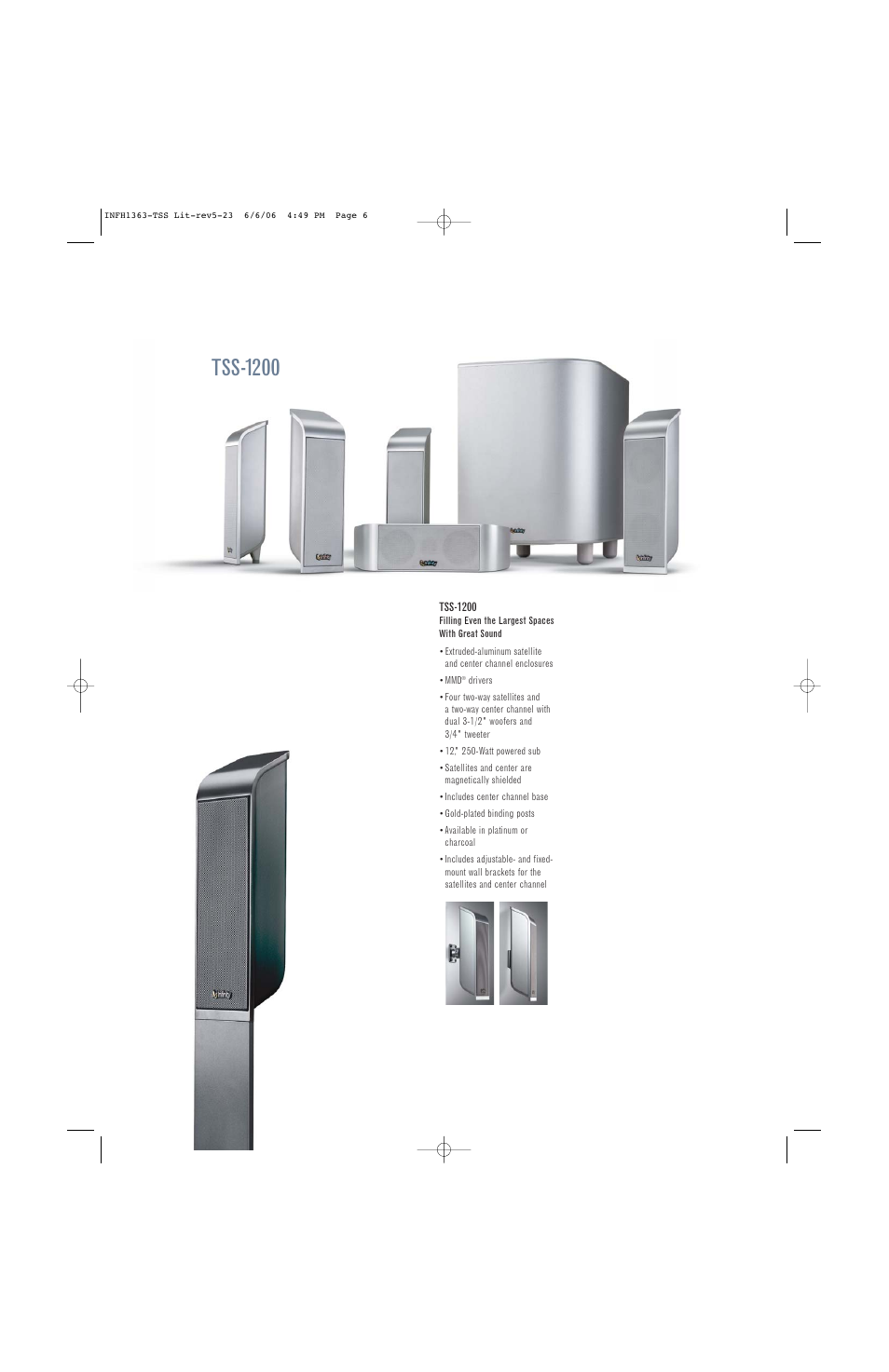 Tss-1200 | Infinity TSS-500 User Manual | Page 5 / 8