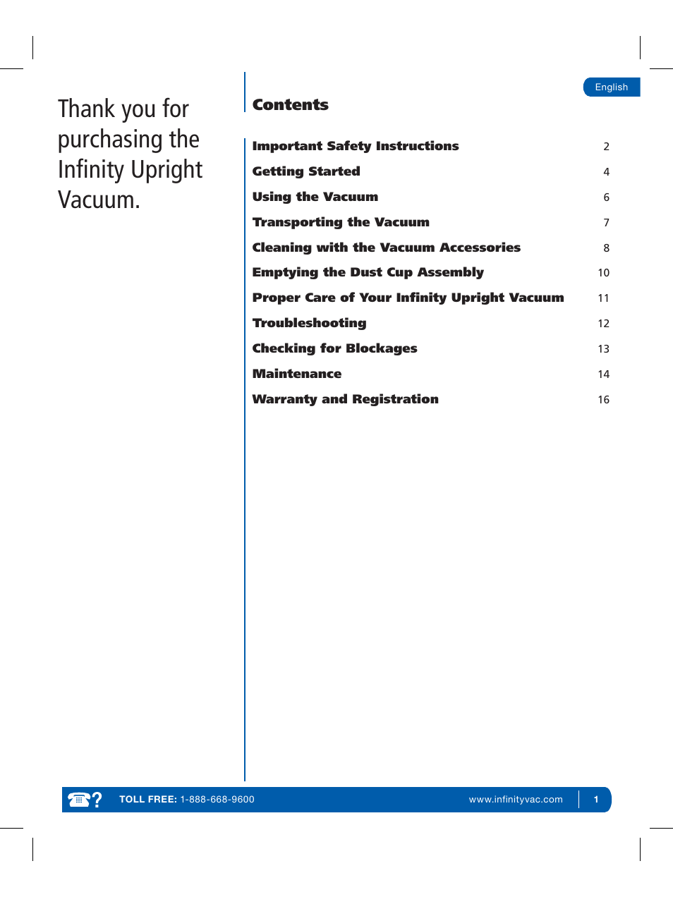 Infinity NV30K User Manual | Page 2 / 19
