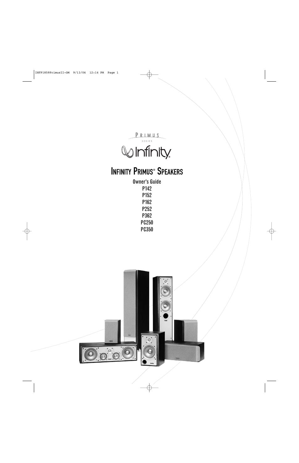 Infinity PRIMUS PC250 User Manual | 8 pages