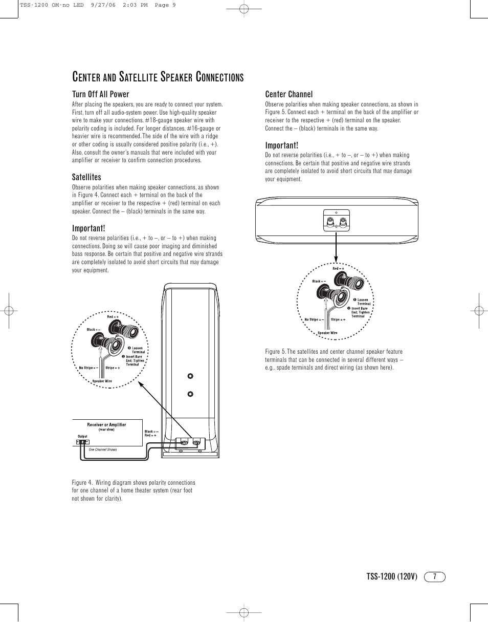 Infinity TSS1200 User Manual | Page 7 / 12