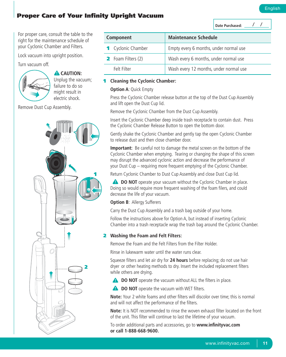 Infinity NV22T User Manual | Page 12 / 53