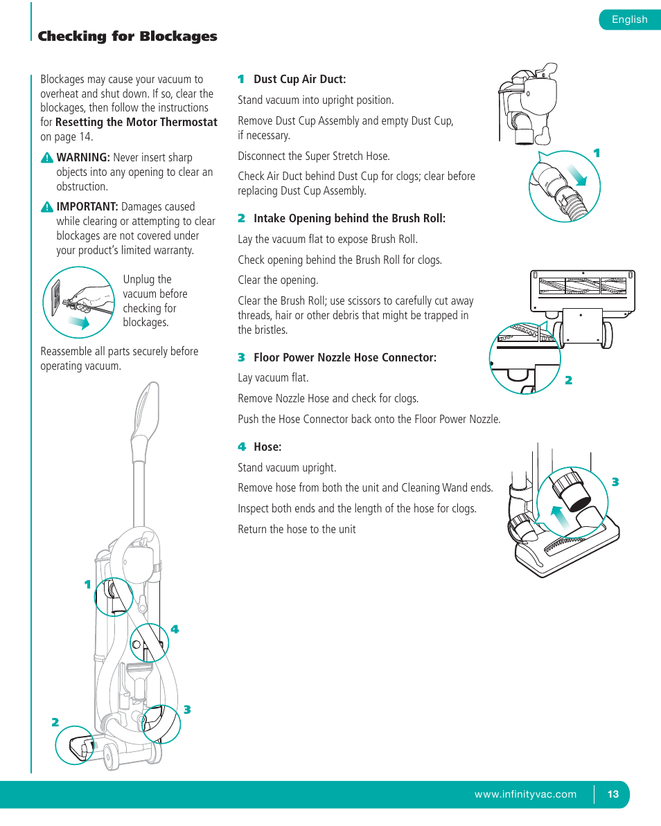 Infinity NV22T User Manual | Page 14 / 53
