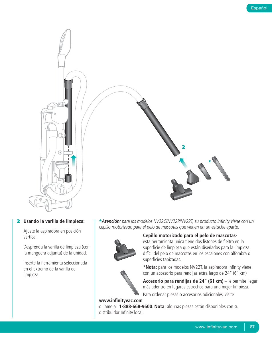 Infinity NV22T User Manual | Page 27 / 53