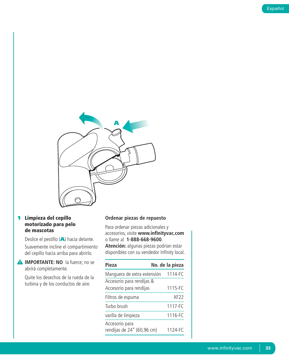 Infinity NV22T User Manual | Page 33 / 53