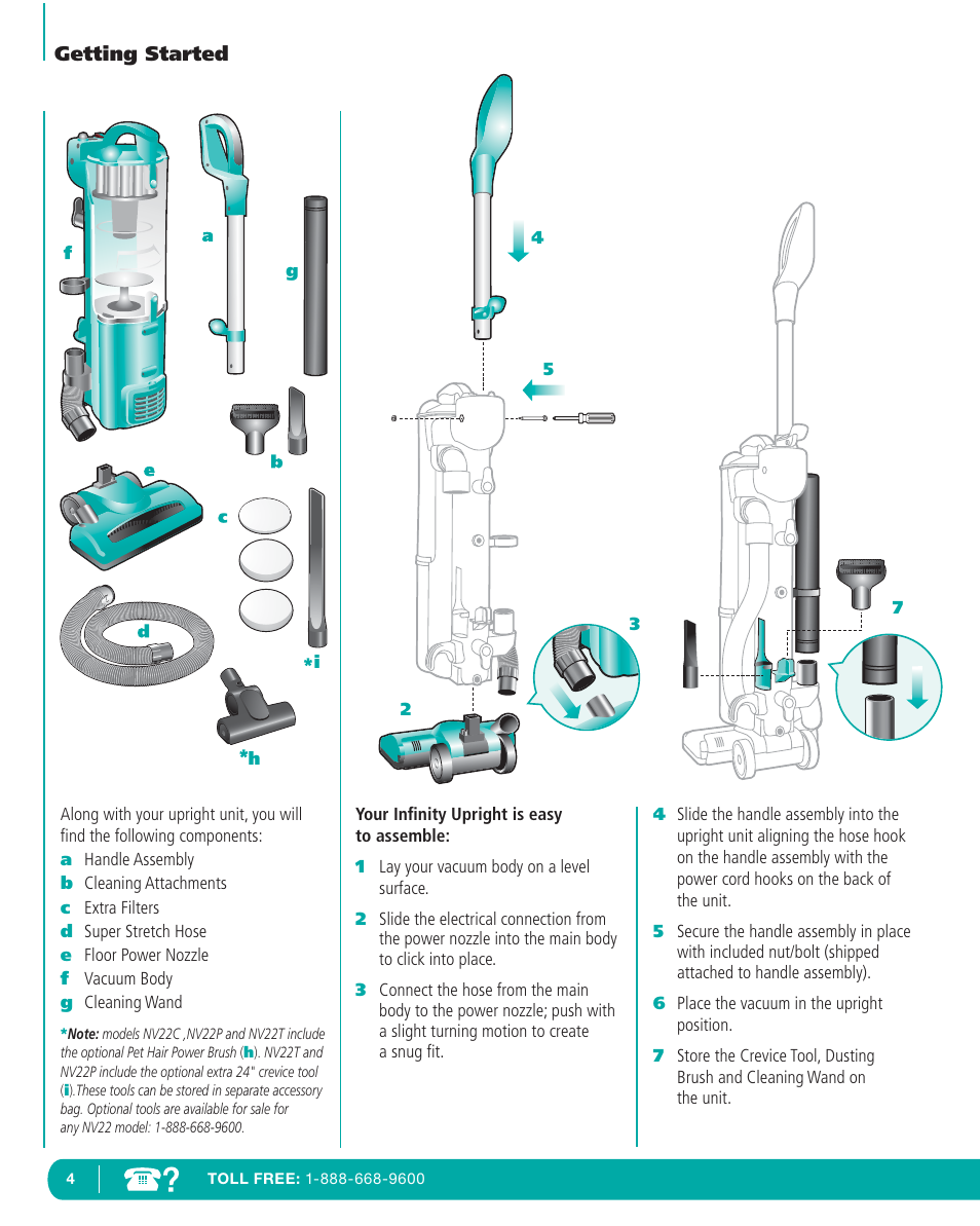Infinity NV22T User Manual | Page 5 / 53