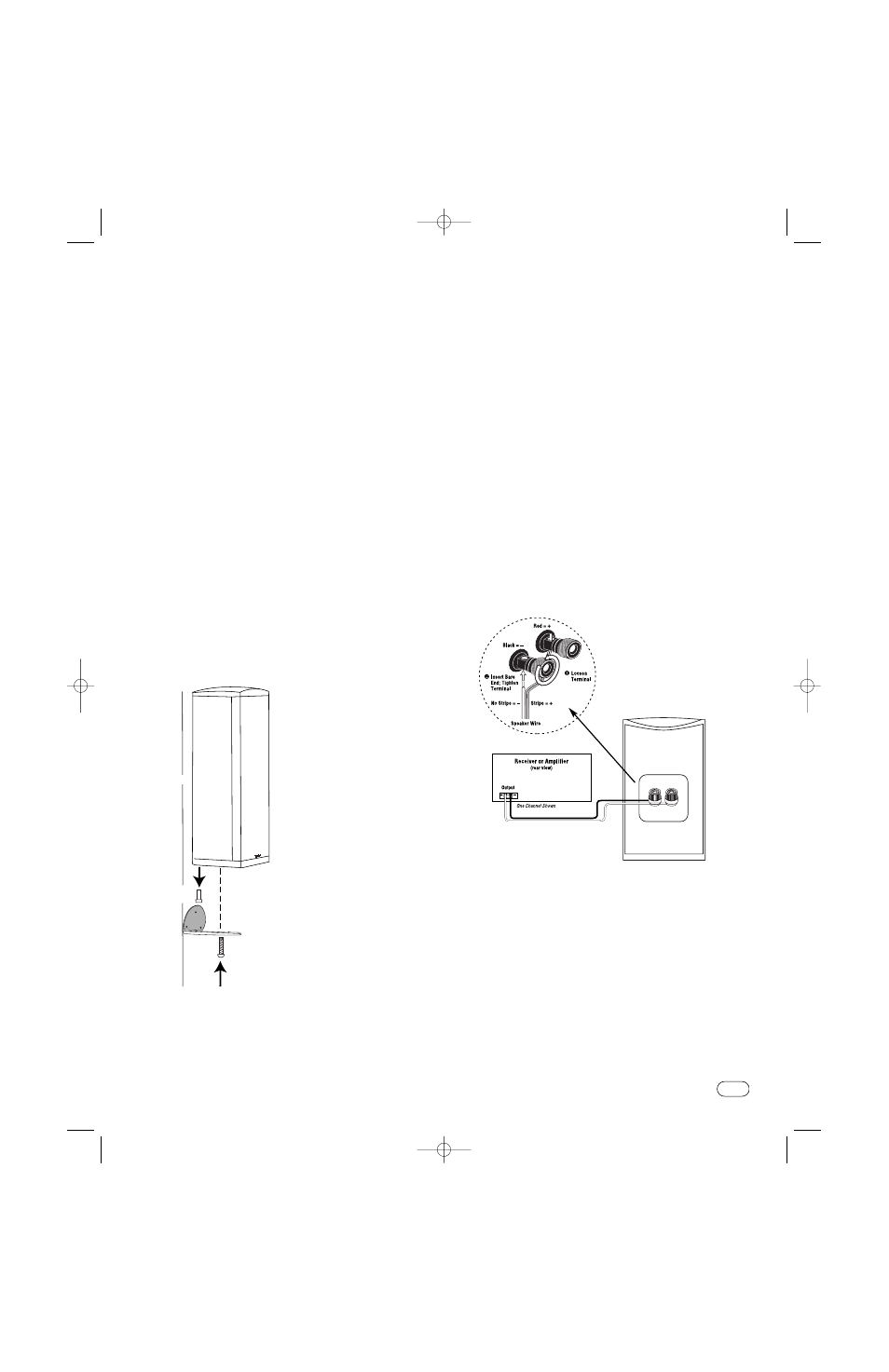 Peaker, Onnections, Ounting the | Atellites | Infinity SAT-1100 User Manual | Page 4 / 7