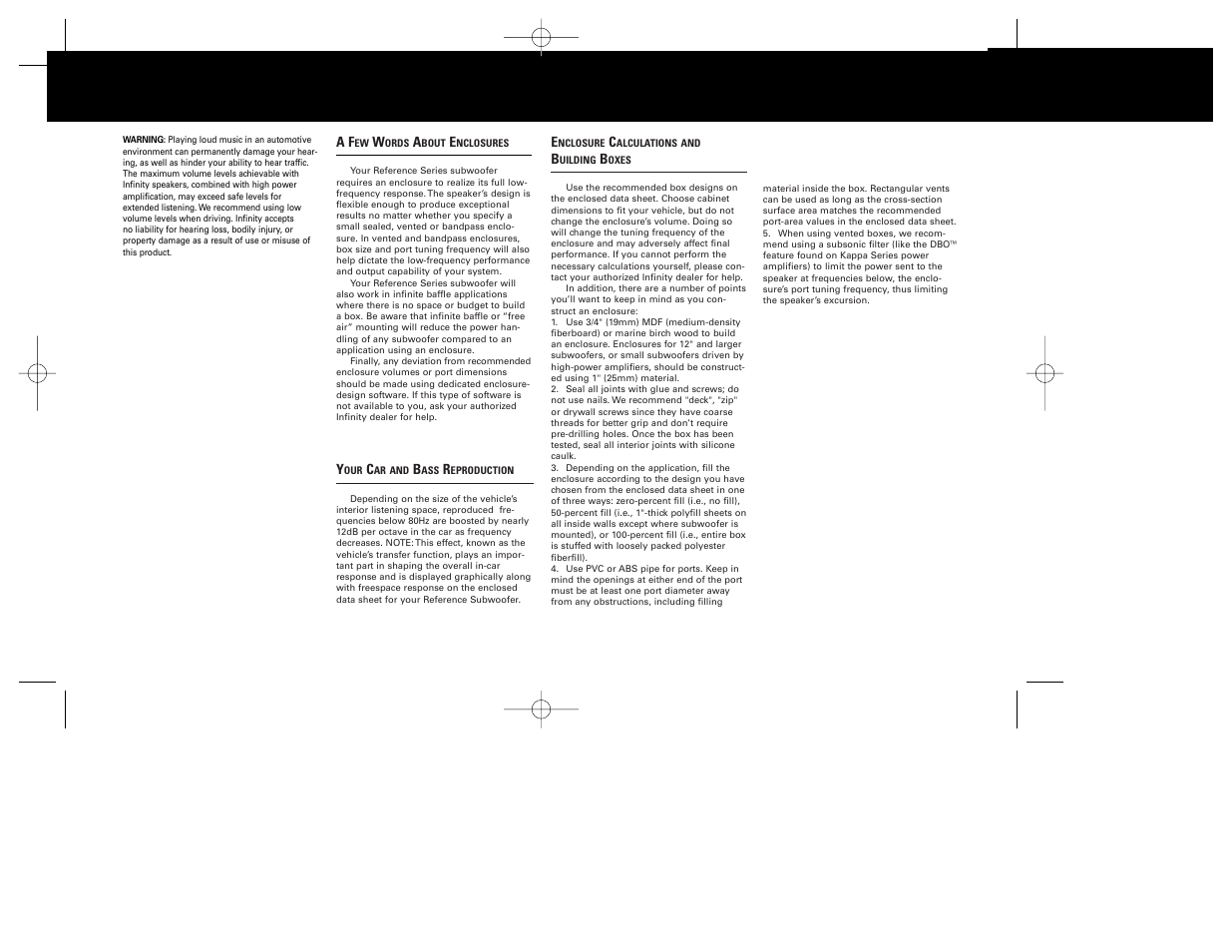 Infinity 1011w User Manual | Page 2 / 4