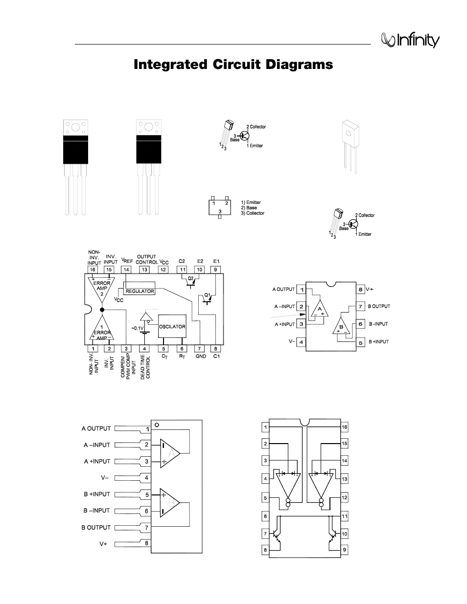 L models basslink, Integrated circuit diagrams ………………………..…………55, Integrated circuit diagrams | Infinity Bass Link User Manual | Page 56 / 56