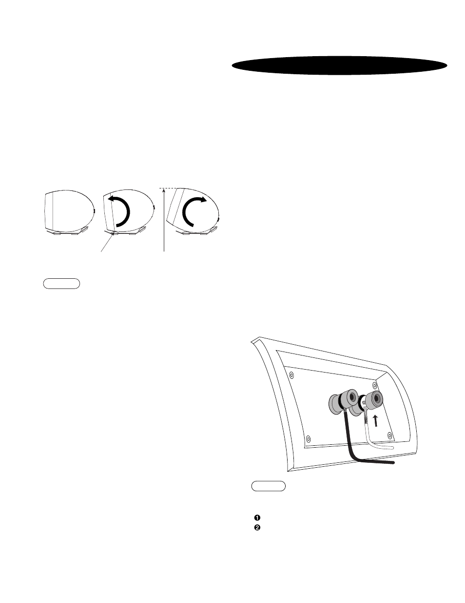 Iring the, Ystem, Tilting the speaker | Important, Surround modes, Wiring and polarity | Infinity Prelude MTS Center User Manual | Page 3 / 4