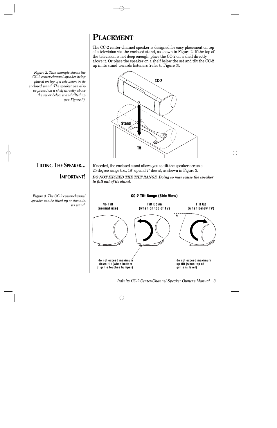 Lacement | Infinity CC-2 User Manual | Page 4 / 10
