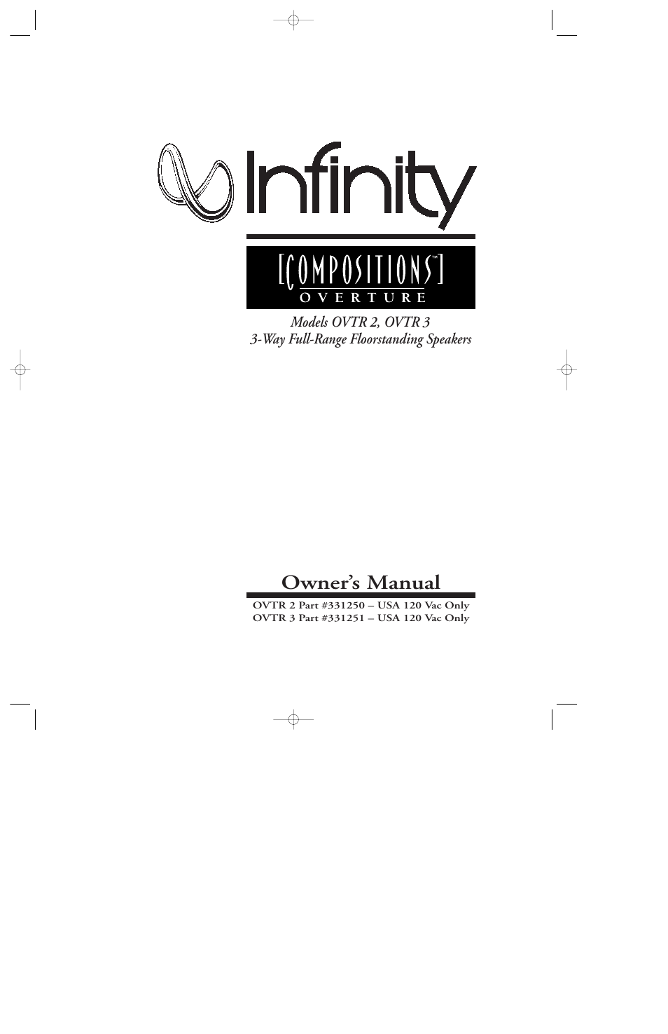 Infinity OVTR 2 User Manual | 15 pages